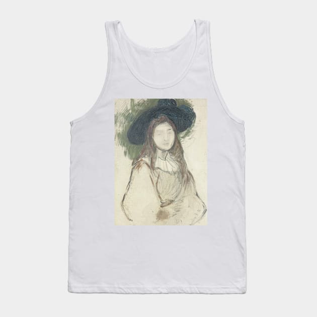 Julie Manet au chapeau Liberty by Berthe Morisot Tank Top by Classic Art Stall